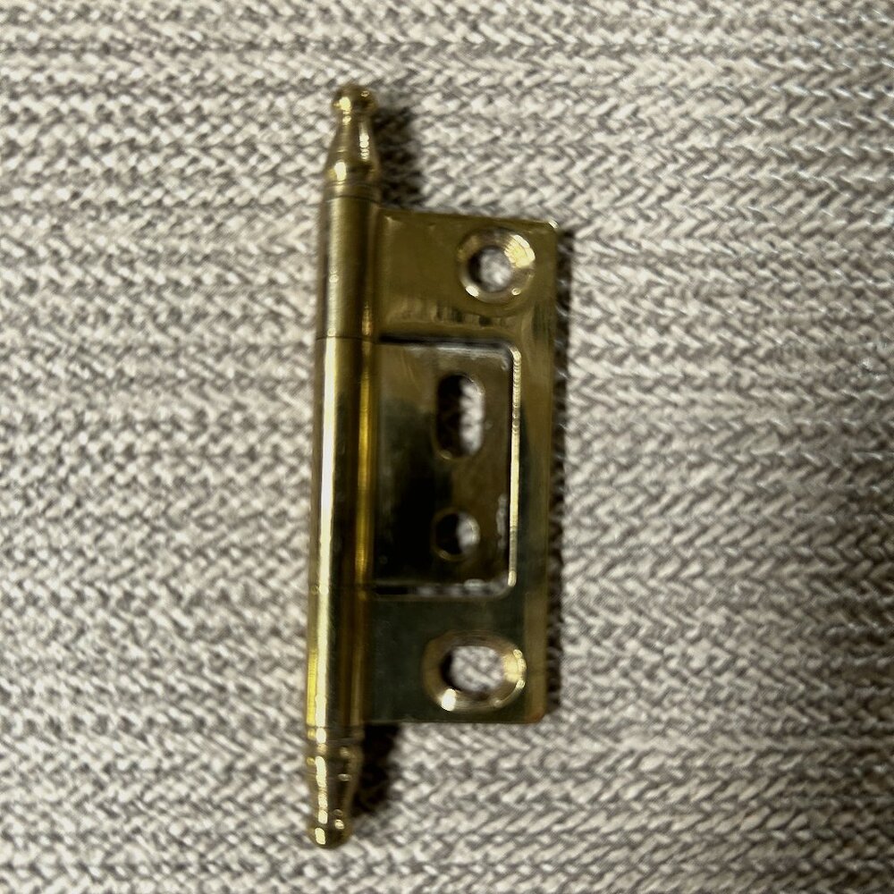 Brass Steeple Tipped No-Mortise Hinge--47 hinges